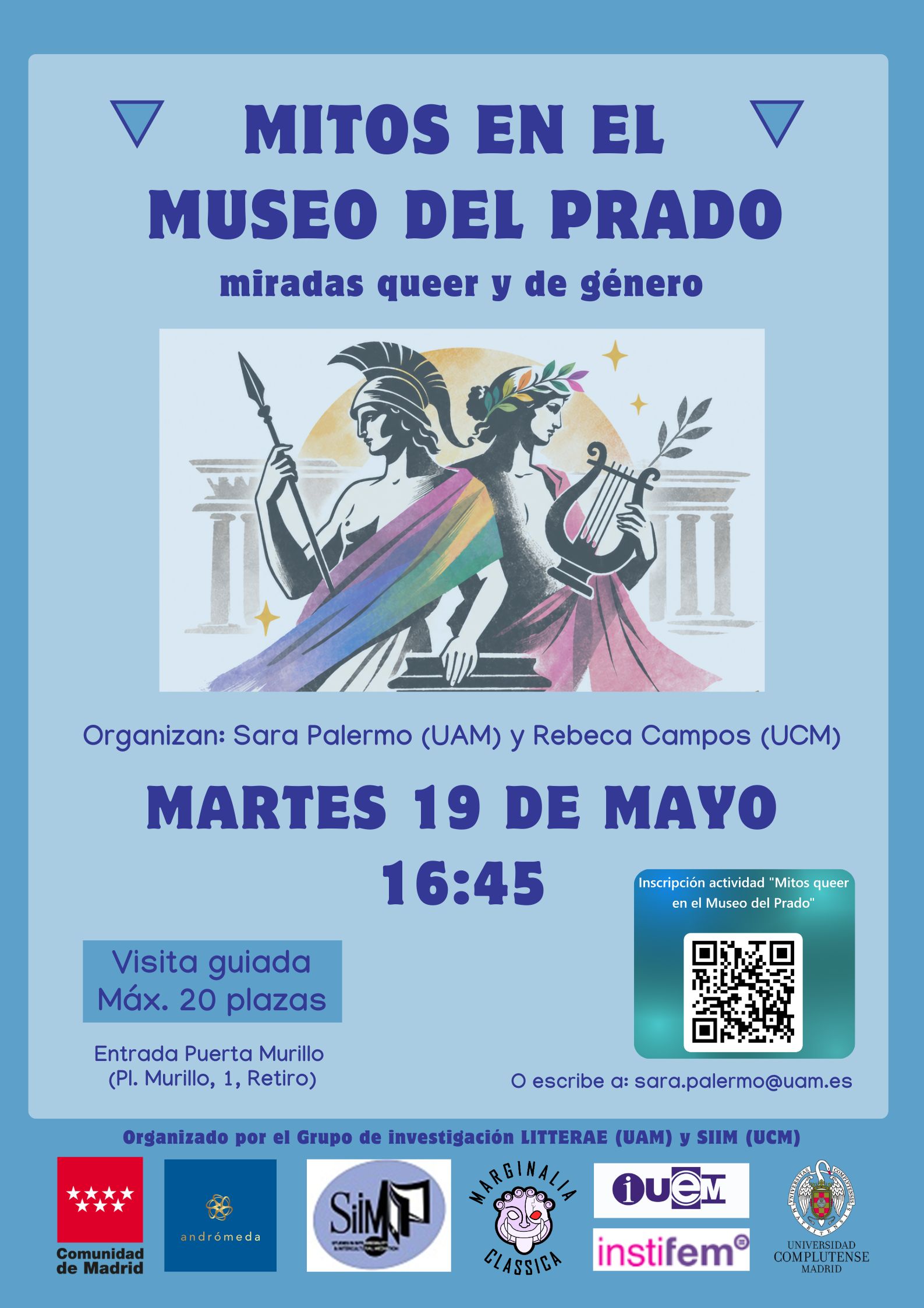 Miradas Queer y de Género en el Prado. Visita guiada martes 19 mayo a las 16.45